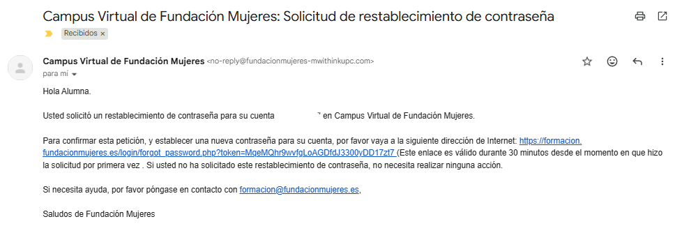 Paso 3: Abrir correo y cambiar clave